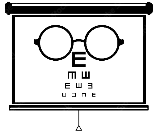 online-sehtest Symbolbild Brille und Sehtest